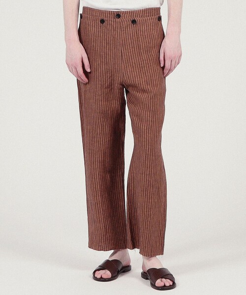 Omar Afridi(オマールアフリディ)の「Omar Afridi リネン パンツ(その他パンツ・メンズ・ブラウン系その他・M)」の9枚目の写真