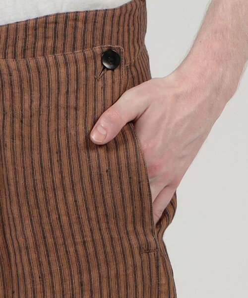 Omar Afridi(オマールアフリディ)の「Omar Afridi リネン パンツ(その他パンツ・メンズ・ブラウン系その他・M)」の3枚目の写真