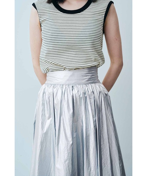 セール】MEDE19F シルバーコーティング素材のギャザースカート