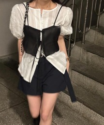 BACCA inner piece ベロアジャージー カップインキャミソール inner piece ベロアジャージー カップインキャミソール
