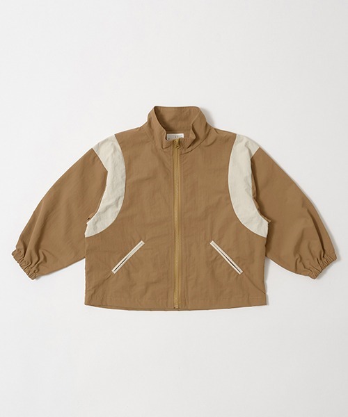 b・ROOM（ビールーム）の「【撥水加工】ビッグシルエット配色ウィンドブレーカー（ブルゾン・キッズ・エンジ/ネイビー/ブルーグリーン/キャメル・130cm/120cm/150cm/100cm/140cm/110cm）」の20枚目の写真