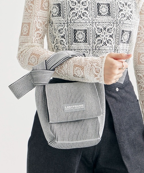 【LAST FRAME】ラストフレーム　オビバッグ　シルバー LASTFRAME(ラストフレーム)のKYOTO METALLIC MARKET BAG MICRO