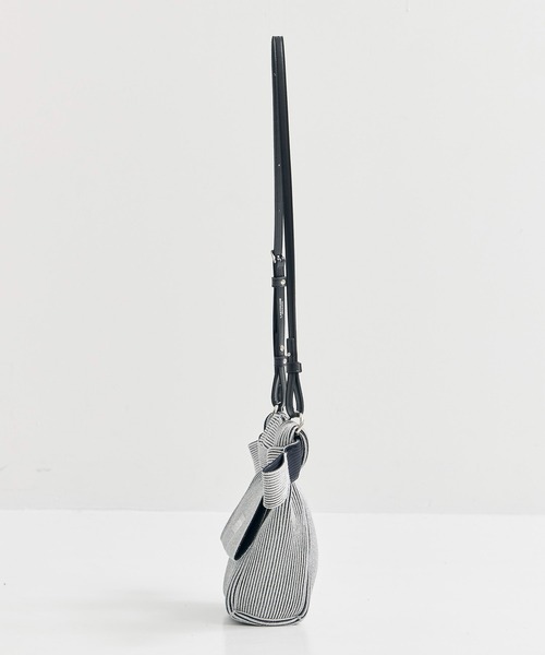 LASTFRAME（ラストフレーム）の「【LASTFRAME/ラストフレーム】KYOTO METALLIC OBI BAG/ニットバッグ（ショルダーバッグ・レディース・シルバー・FREE）」の8枚目の写真