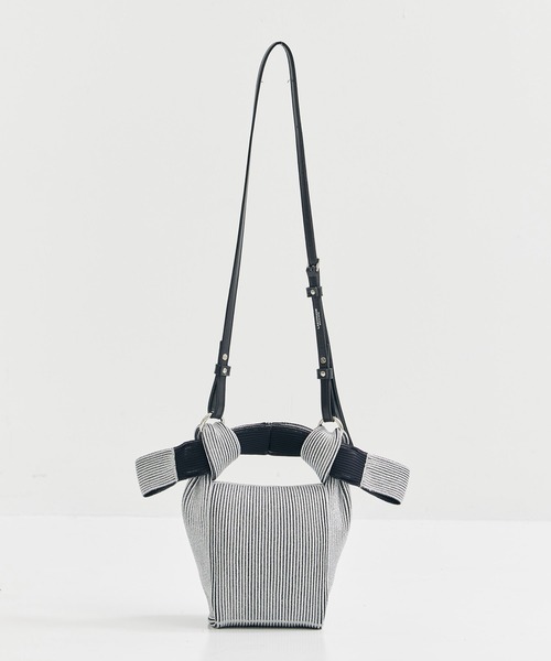 LASTFRAME（ラストフレーム）の「【LASTFRAME/ラストフレーム】KYOTO METALLIC OBI BAG/ニットバッグ（ショルダーバッグ・レディース・シルバー・FREE）」の9枚目の写真