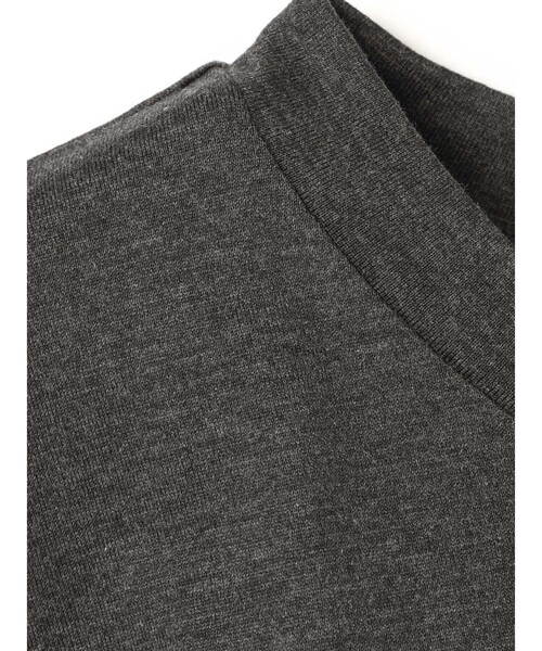 mizuiroind（ミズイロインド）の「mizuiro ind メッシュミックスワイドプルオーバー（Tシャツ/カットソー・レディース・ブラック/オフホワイト/チャコールグレー/ネイビー・FREE）」の8枚目の写真