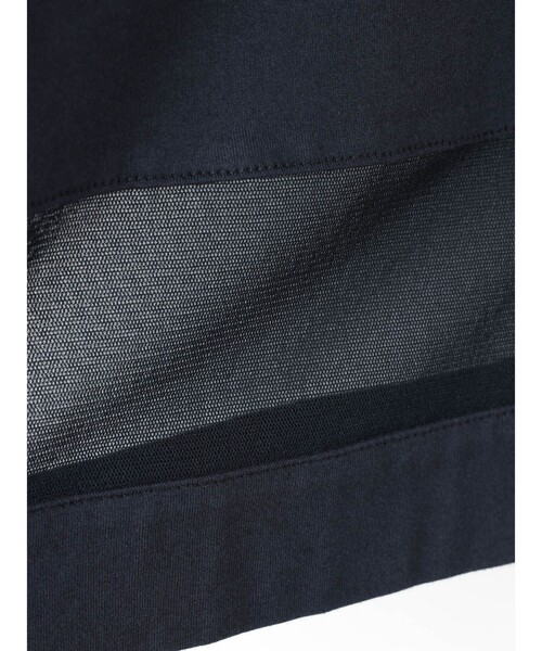 mizuiroind（ミズイロインド）の「mizuiro ind メッシュミックスワイドプルオーバー（Tシャツ/カットソー・レディース・ブラック/オフホワイト/チャコールグレー/ネイビー・FREE）」の22枚目の写真