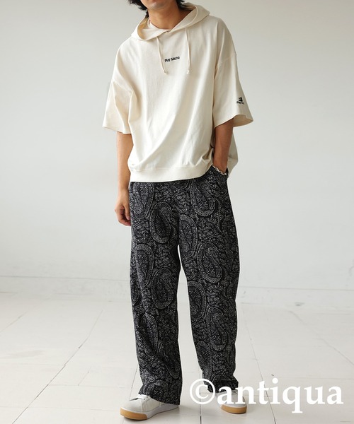 裏毛ロゴフーディー（パーカー）｜antiqua（アンティカ）