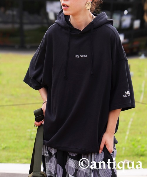 裏毛ロゴフーディー（パーカー）｜antiqua（アンティカ）