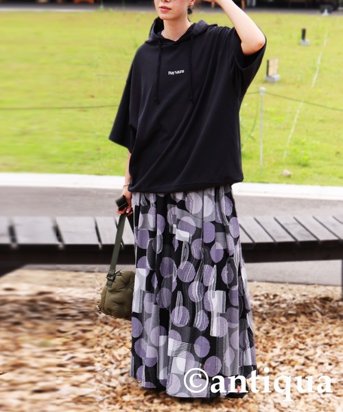 裏毛ロゴフーディー（パーカー）｜antiqua（アンティカ）