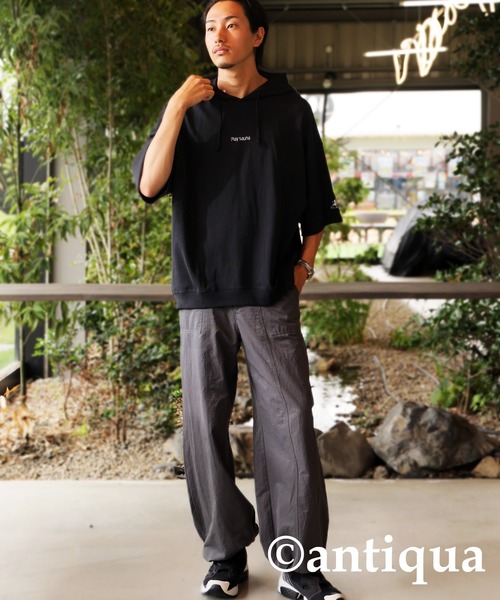 裏毛ロゴフーディー（パーカー）｜antiqua（アンティカ）