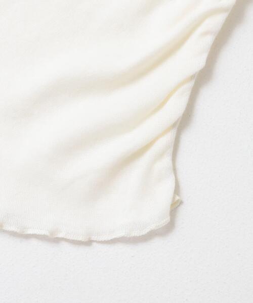 SENSE OF PLACE by URBAN RESEARCH（センスオブプレイスバイアーバンリサーチ）の「シャーリングオフショルダーシアートップ（Tシャツ/カットソー・レディース・ブラウン/オフホワイト/ブラック・ONE）」の9枚目の写真