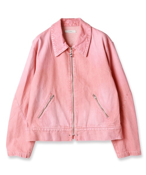 JIEDA(ジエダ)の「DENIM ZIP JACKET(デニムジャケット・メンズ・ブラック/ライトピンク/インディゴブルー・1/2)」の10枚目の写真