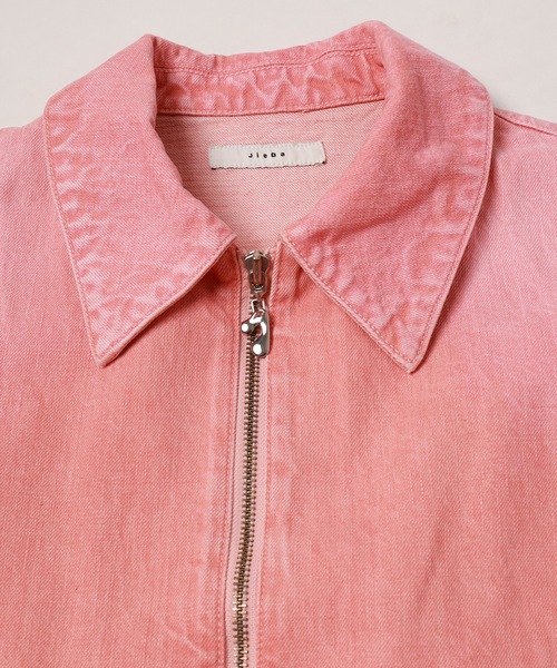 JIEDA(ジエダ)の「DENIM ZIP JACKET(デニムジャケット・メンズ・ブラック/ライトピンク/インディゴブルー・1/2)」の22枚目の写真