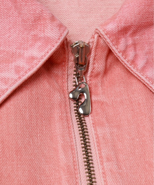 JIEDA(ジエダ)の「DENIM ZIP JACKET(デニムジャケット・メンズ・ブラック/ライトピンク/インディゴブルー・1/2)」の21枚目の写真