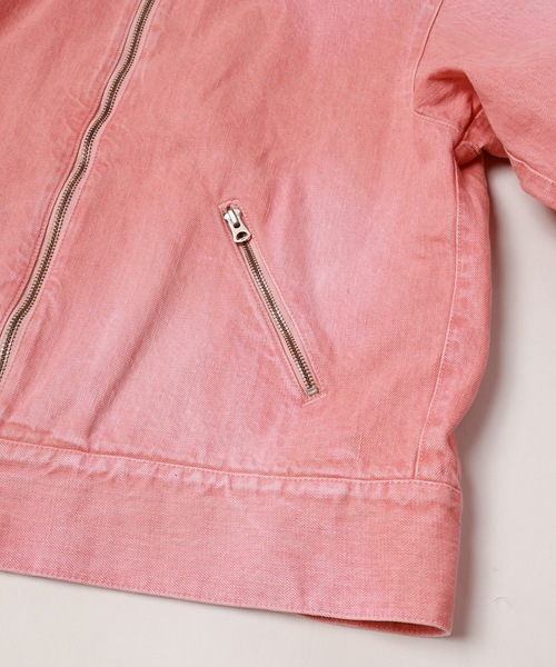 JIEDA(ジエダ)の「DENIM ZIP JACKET(デニムジャケット・メンズ・ブラック/ライトピンク/インディゴブルー・1/2)」の20枚目の写真