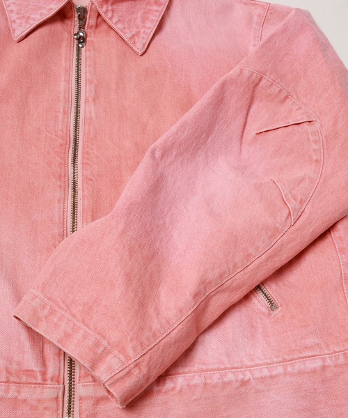 JIEDA(ジエダ)の「DENIM ZIP JACKET(デニムジャケット・メンズ・ブラック/ライトピンク/インディゴブルー・1/2)」の19枚目の写真