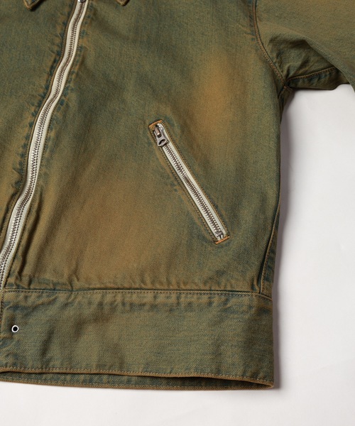 JIEDA(ジエダ)の「DENIM ZIP JACKET(デニムジャケット・メンズ・ブラック/ライトピンク/インディゴブルー・1/2)」の15枚目の写真