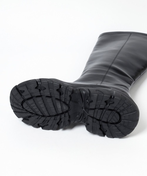 mysty woman（ミスティウーマン）の「スニーカーロングブーツ 144051（ブーツ・レディース・ホワイト/ブラック/グレー・MEDIUM/LARGE）」の7枚目の写真