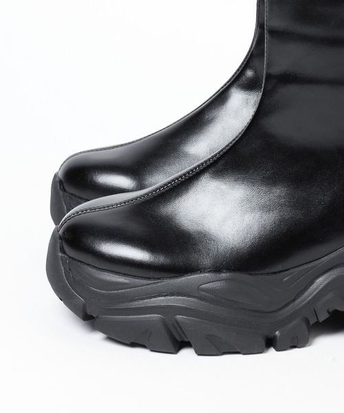 mysty woman（ミスティウーマン）の「スニーカーロングブーツ 144051（ブーツ・レディース・ホワイト/ブラック/グレー・MEDIUM/LARGE）」の11枚目の写真