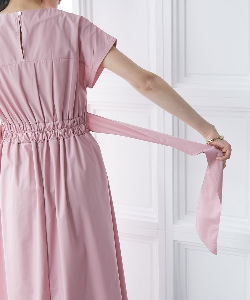 高身長 フレンチスリーブボリュームフレアワンピース（トールサイズ）fifiean（ワンピース）｜slattgir（スラットジール）