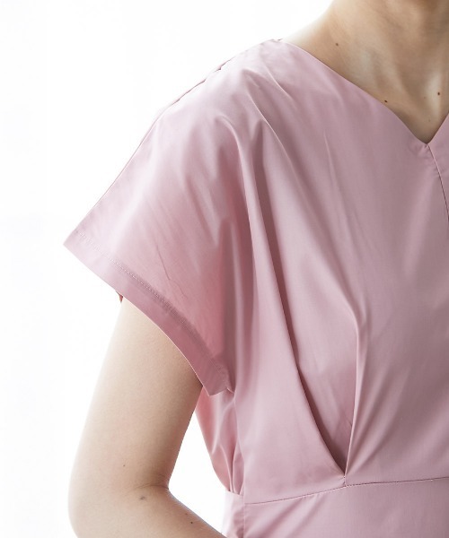 高身長 フレンチスリーブボリュームフレアワンピース（トールサイズ）fifiean（ワンピース）｜slattgir（スラットジール）