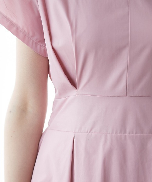 高身長 フレンチスリーブボリュームフレアワンピース（トールサイズ）fifiean（ワンピース）｜slattgir（スラットジール）