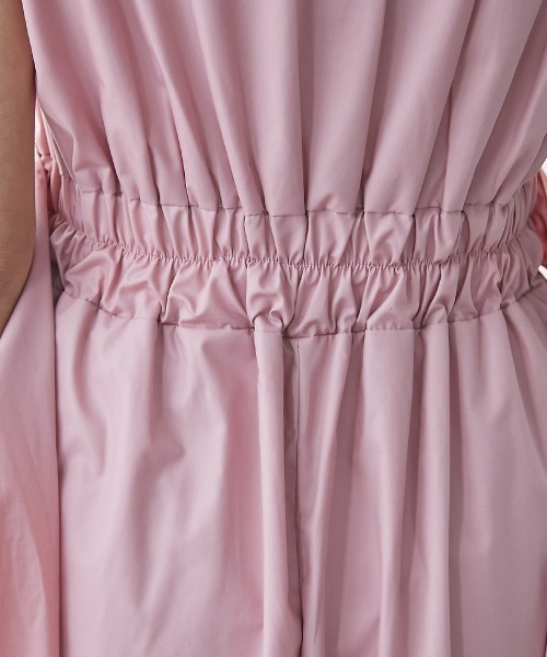 高身長 フレンチスリーブボリュームフレアワンピース（トールサイズ）fifiean（ワンピース）｜slattgir（スラットジール）