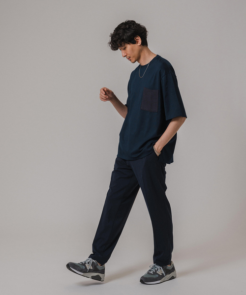 EDIFICE（エディフィス）の「ギマ ラッセル ポケット Tシャツ（Tシャツ/カットソー・メンズ・ネイビー/ホワイト・LARGE/MEDIUM）」の16枚目の写真