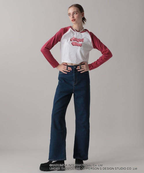 FOREVER 21（フォーエバー トゥエンティーワン）の「【ANGEL BLUE】ラグランロングTシャツ（Tシャツ/カットソー・レディース・レッド/ネイビー/グレー・FREE）」の16枚目の写真