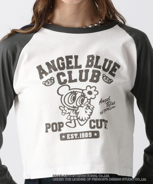 ANGEL BLUE|エンジェルブルー 35周年袖プリントロングTシャツ