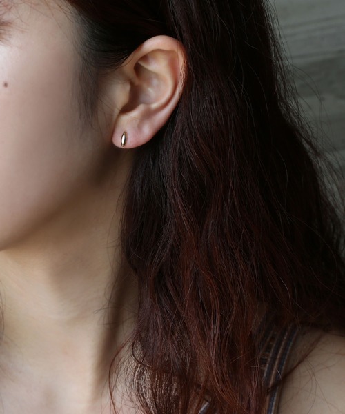 K10 YG マーキス ピアス ［queite］（ピアス（両耳用））｜queite（ケイト）