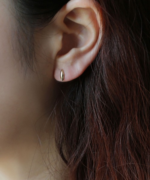 K10 YG マーキス ピアス ［queite］（ピアス（両耳用））｜queite（ケイト）