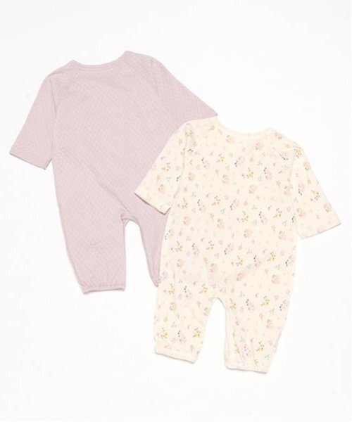 petit main(プティマイン)の「【オーガニック】2WAYオール2P(ロンパース・キッズ・ラベンダー/ライトカーキ/イエロー/ライトピンク・50-70cm)」の9枚目の写真