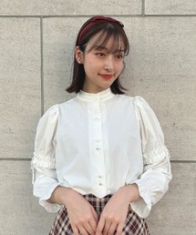 F i.n.t | フリル使い2wayスリーブブラウス(シャツ/ブラウス)