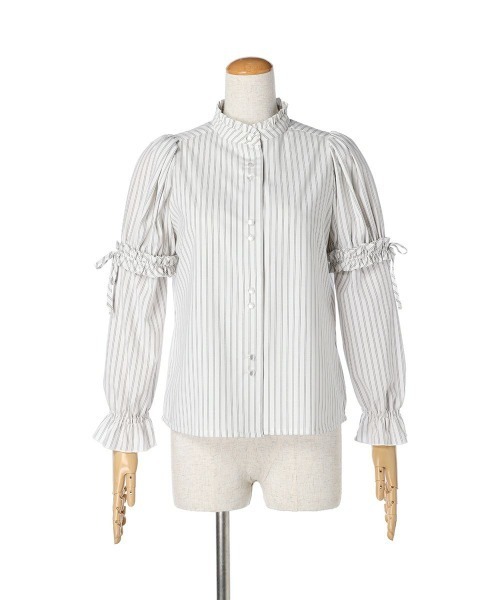 F i.n.t（フィント）の「フリル使い2wayスリーブブラウス/fint（シャツ/ブラウス・レディース・ホワイト×ブラック/オフホワイト/ピンク・FREE）」の19枚目の写真