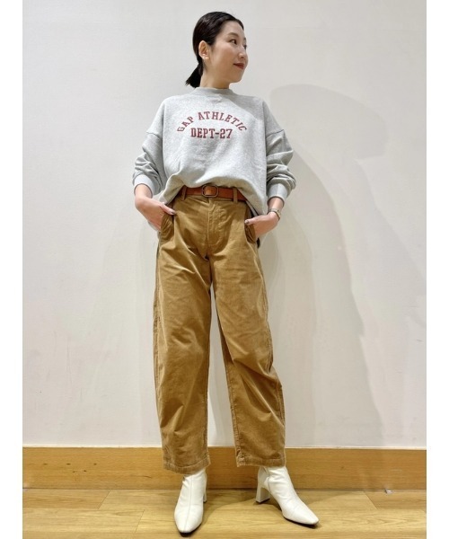 【セール】365 ハイライズ コーデュロイ テーパード アンクルトラウザーパンツ（その他パンツ）｜GAP（ギャップ）