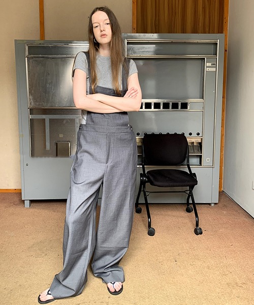 【セール】【25SS】ルーズサロペット LON24a021（サロペット/オーバーオール）｜LONSLAN（ロンスラン）