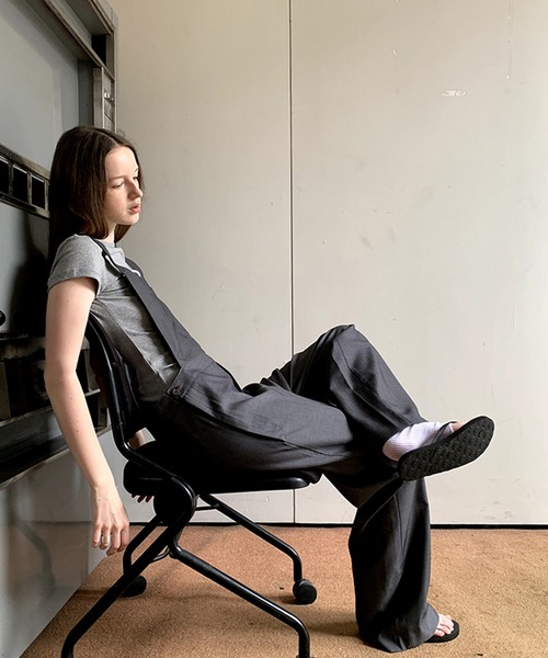 【セール】【25SS】ルーズサロペット LON24a021（サロペット/オーバーオール）｜LONSLAN（ロンスラン）