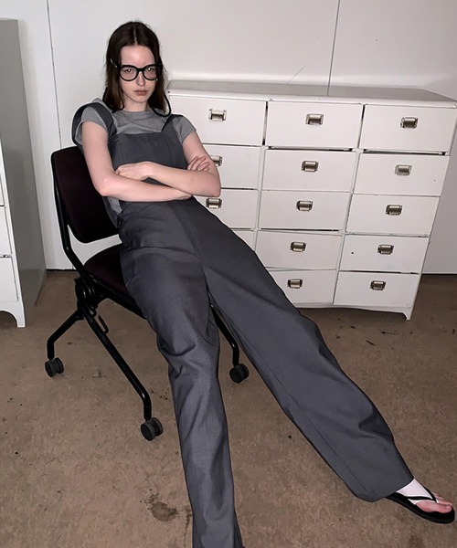 【セール】【25SS】ルーズサロペット LON24a021（サロペット/オーバーオール）｜LONSLAN（ロンスラン）