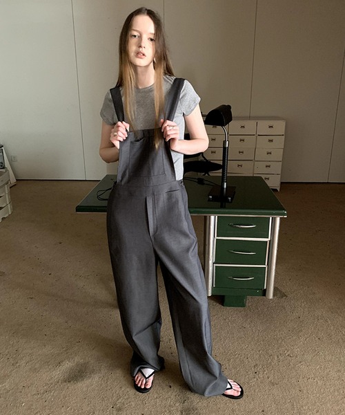 【セール】【25SS】ルーズサロペット LON24a021（サロペット/オーバーオール）｜LONSLAN（ロンスラン）