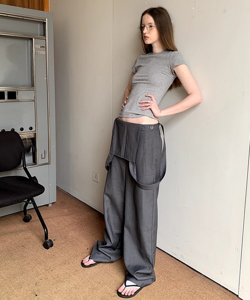 【セール】【25SS】ルーズサロペット LON24a021（サロペット/オーバーオール）｜LONSLAN（ロンスラン）