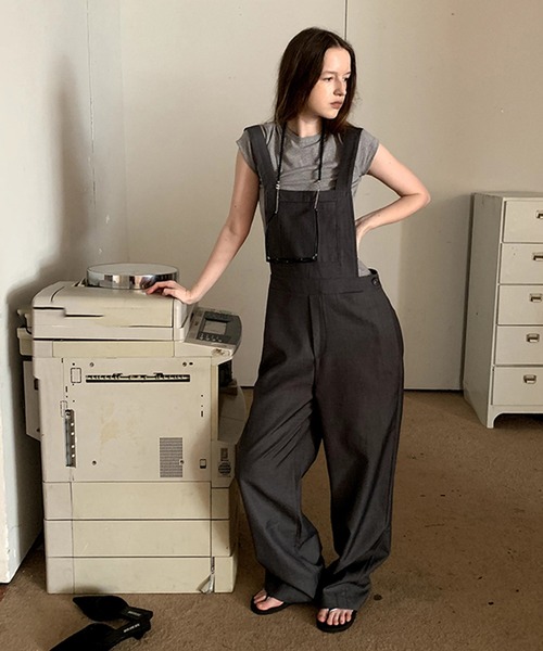 【セール】【25SS】ルーズサロペット LON24a021（サロペット/オーバーオール）｜LONSLAN（ロンスラン）