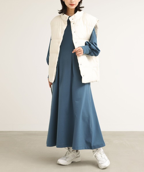 n'OrLABEL（ノアールレーベル）の「『ウエスト絞りワンピース』（ワンピース・レディース・グリーン/ブルー/ブラック・1/2）」の3枚目の写真