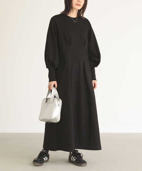 n'OrLABEL（ノアールレーベル）の「『ウエスト絞りワンピース』（ワンピース・レディース・グリーン/ブルー/ブラック・1/2）」の22枚目の写真