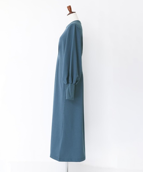 n'OrLABEL（ノアールレーベル）の「『ウエスト絞りワンピース』（ワンピース・レディース・グリーン/ブルー/ブラック・1/2）」の8枚目の写真