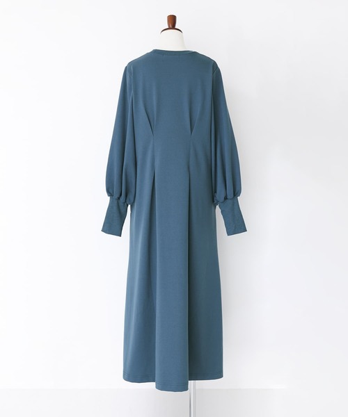 n'OrLABEL（ノアールレーベル）の「『ウエスト絞りワンピース』（ワンピース・レディース・グリーン/ブルー/ブラック・1/2）」の9枚目の写真