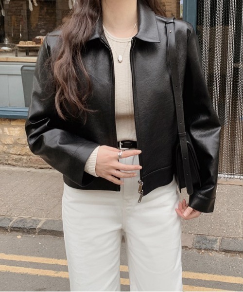 ショートレザージャケット