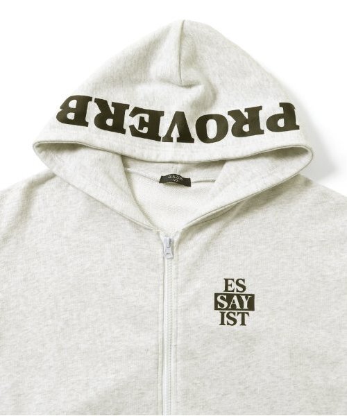 GLAZOS(グラソス)の「【大人向けサイズあり】【毛玉になりにくいしっかり素材】フードプリントジップパーカー(パーカー・キッズ・ブラック/オートミール・S/M/L/LL)」の7枚目の写真