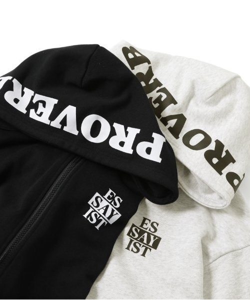 GLAZOS(グラソス)の「【大人向けサイズあり】【毛玉になりにくいしっかり素材】フードプリントジップパーカー(パーカー・キッズ・ブラック/オートミール・S/M/L/LL)」の13枚目の写真