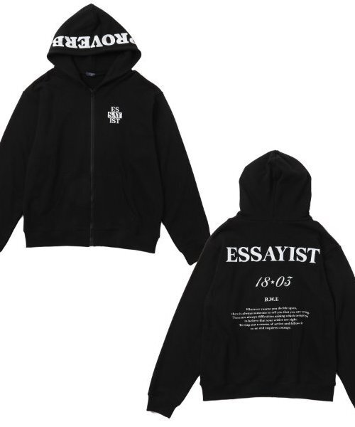 GLAZOS(グラソス)の「【大人向けサイズあり】【毛玉になりにくいしっかり素材】フードプリントジップパーカー(パーカー・キッズ・ブラック/オートミール・S/M/L/LL)」の16枚目の写真